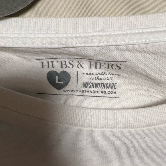 Hubs & Hers “Give ‘Em the Finger” Tee - Women’s (Bride) - Picture 2 of 3